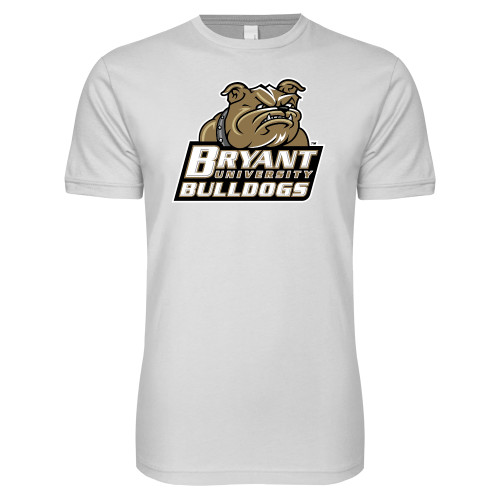  Next Level White SoftStyle T Shirt - Bryant Official Logo