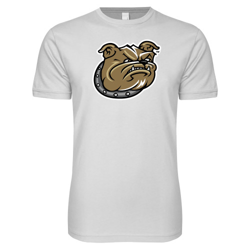  Next Level White SoftStyle T Shirt - Bulldog Head
