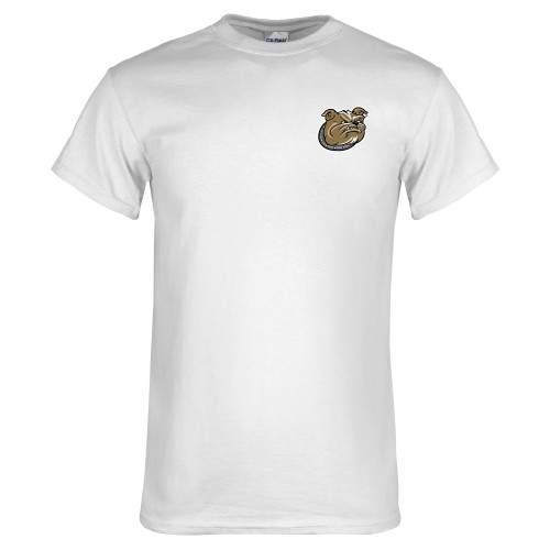  White T Shirt - Bulldog Head