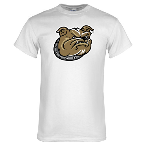  White T Shirt - Bulldog Head