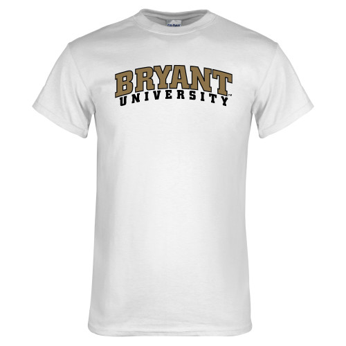  White T Shirt - Arched Bryant University