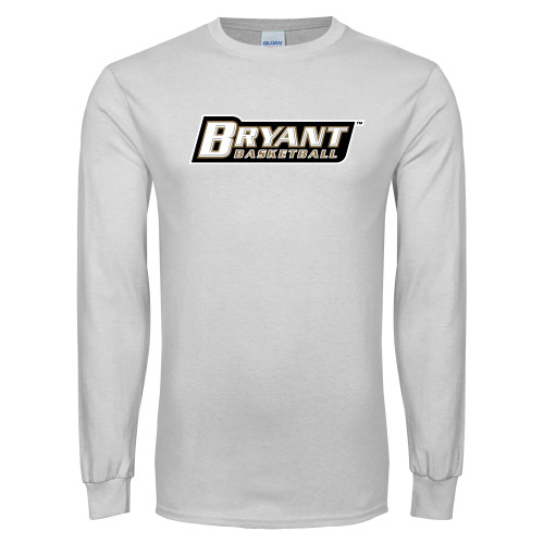  White Long Sleeve T Shirt - Basketball
