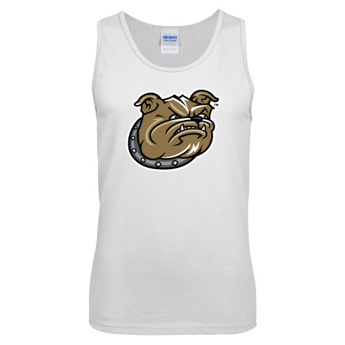  White Tank Top - Bulldog Head
