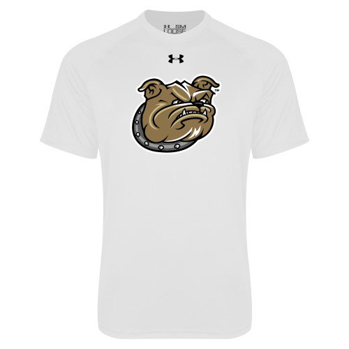  Under Armour White Tech Tee - Bulldog Head