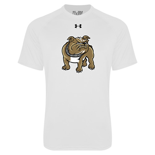  Under Armour White Tech Tee - Bulldog