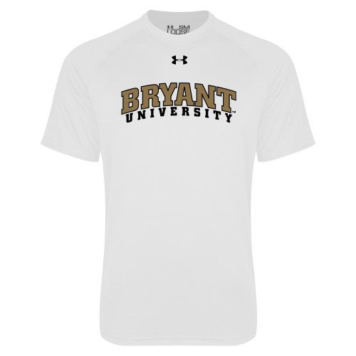  Under Armour White Tech Tee - Arched Bryant University