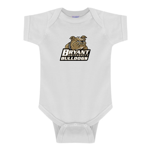  White Infant Onesie - Bryant Official Logo