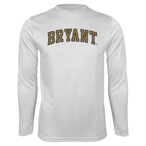  White Performance Long Sleeve Shirt - Arched Bryant