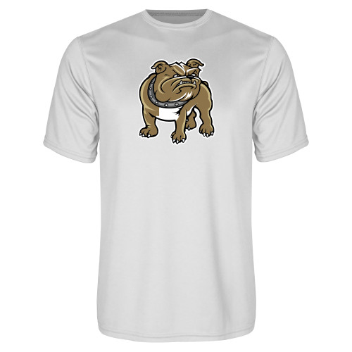  White Performance Tee - Bulldog