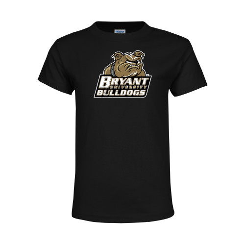  Youth Black T Shirt - Bryant Official Logo Distressed