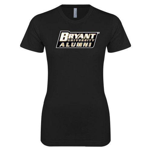  Next Level Womens Black Boyfriend Tee - Alumni