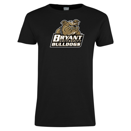  Womens Black Short Sleeve Tee - Bryant Official Logo