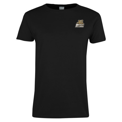  Womens Black Short Sleeve Tee - Bryant Official Logo