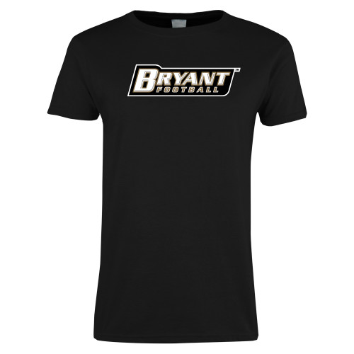  Womens Black Short Sleeve Tee - Football