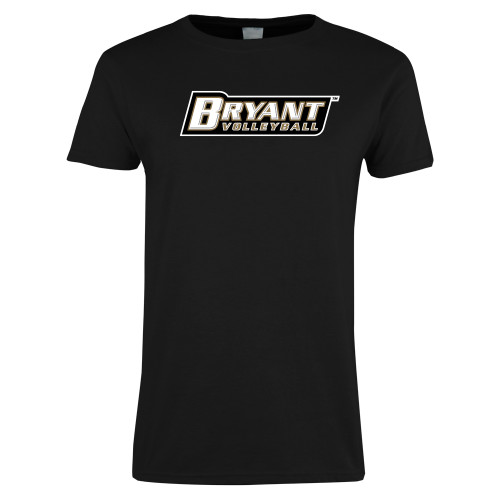  Womens Black Short Sleeve Tee - Volleyball