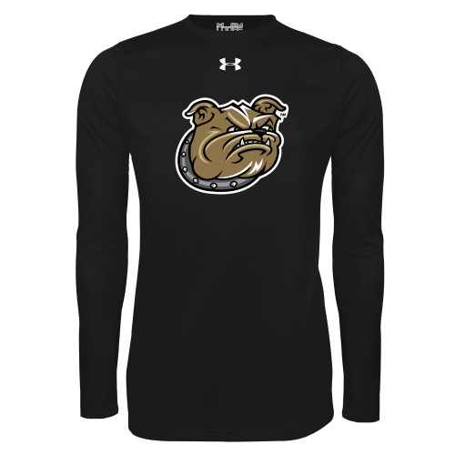  Under Armour Black Long Sleeve Tech Tee - Bulldog Head