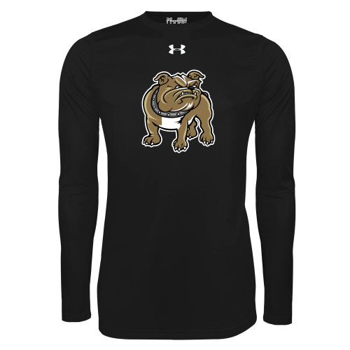  Under Armour Black Long Sleeve Tech Tee - Bulldog