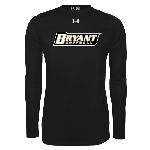  Under Armour Black Long Sleeve Tech Tee - Softball