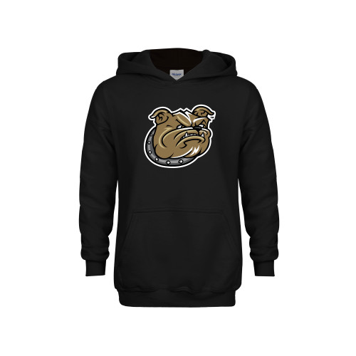  Youth Black Fleece Hoodie - Bulldog Head