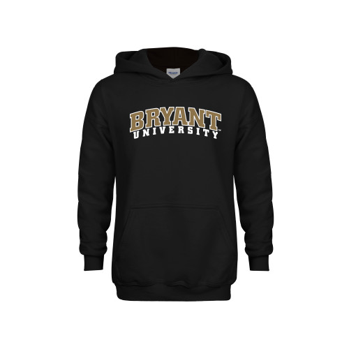  Youth Black Fleece Hoodie - Arched Bryant University