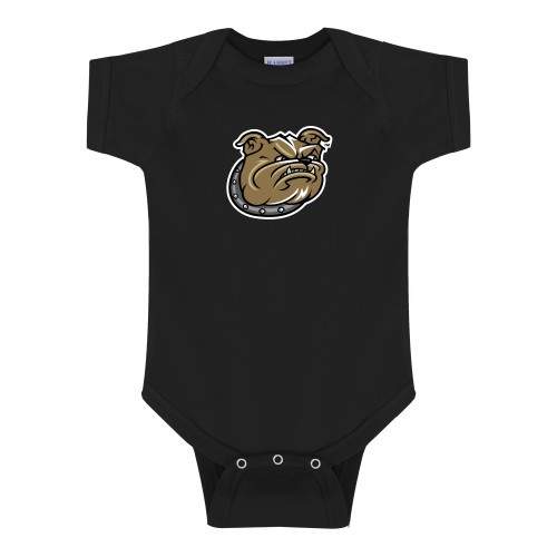  Black Infant Onesie - Bulldog Head