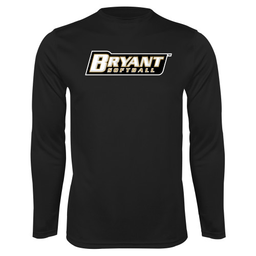  Black Performance Long Sleeve Shirt - Softball