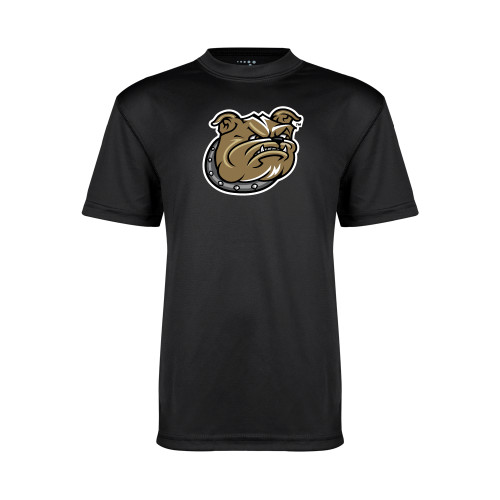 Youth Performance Black Tee - Bulldog Head