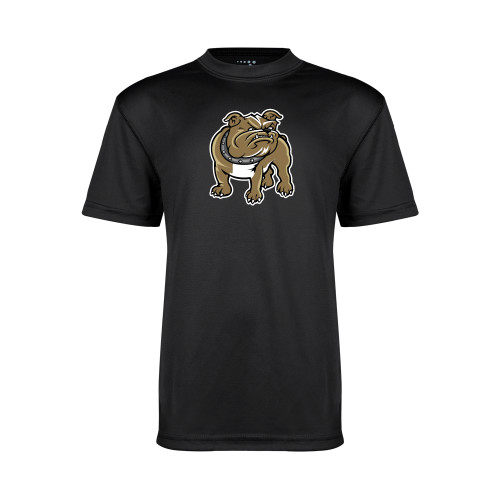  Youth Performance Black Tee - Bulldog