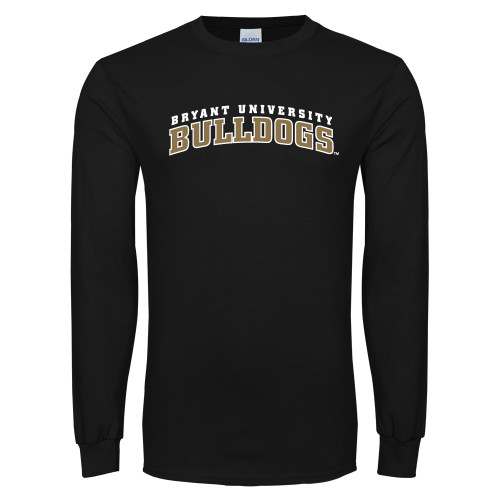  Black Long Sleeve T Shirt - Arched Bryant University Bulldogs