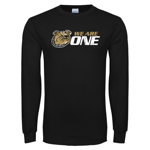  Black Long Sleeve T Shirt - We Are One Distressed