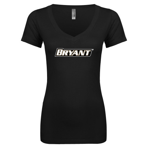  Next Level Womens Black Ideal V Tee - Bryant