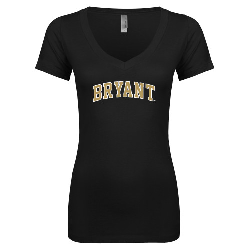  Next Level Womens Black Ideal V Tee - Arched Bryant