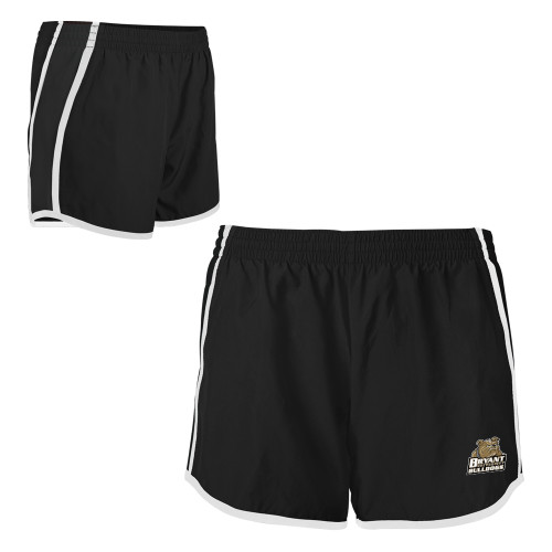  Womens Black/White Team Short - Bryant Official Logo
