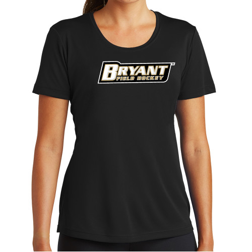  Womens Black Performance Tee - Field Hockey