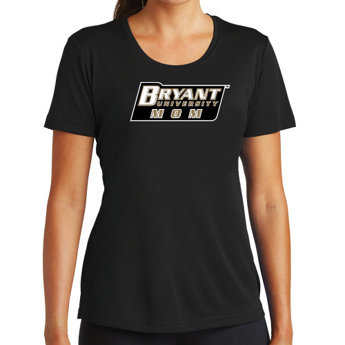  Womens Black Performance Tee - Mom