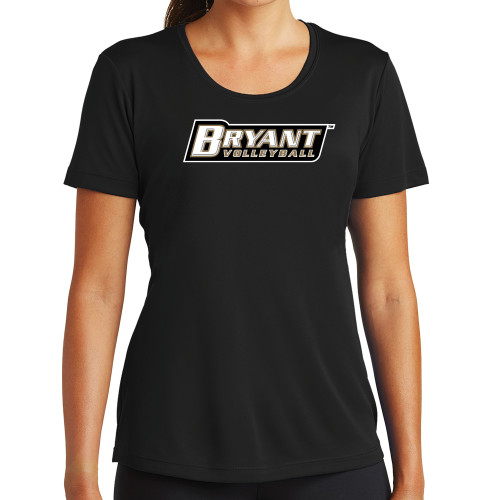  Womens Black Performance Tee - Volleyball