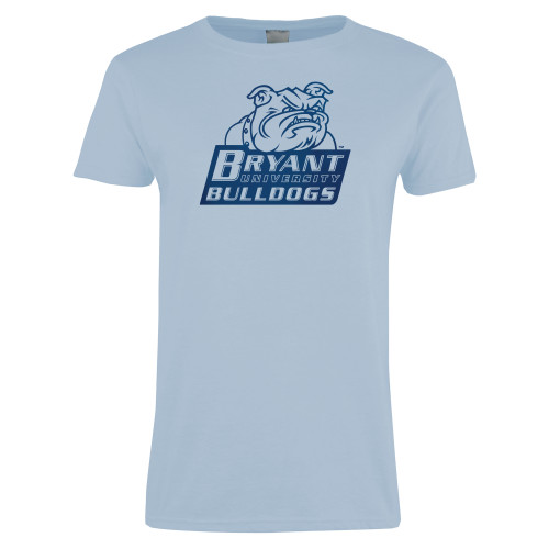  Womens Light Blue Short Sleeve Tee - Bryant Official Logo Foil