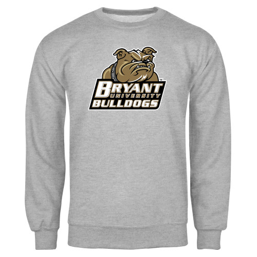  Grey Fleece Crew - Bryant Official Logo