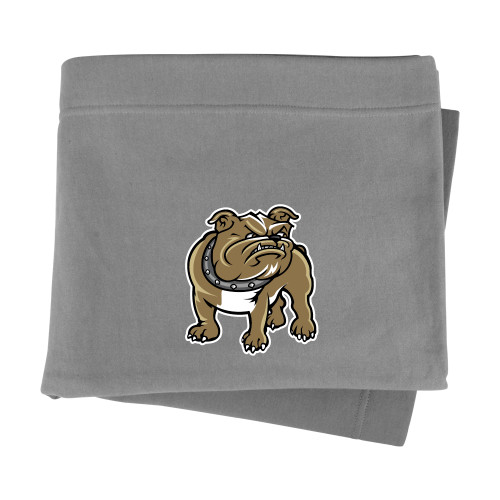 Grey Sweatshirt Blanket - Bulldog