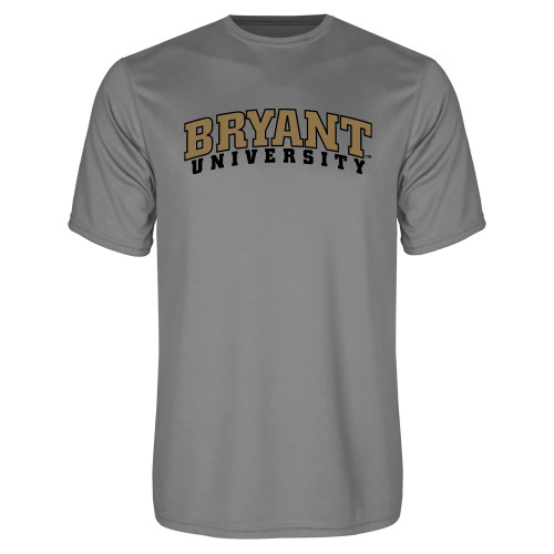  Grey Concrete Performance Tee - Arched Bryant University