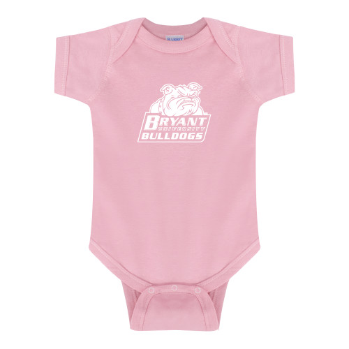  Light Pink Infant Onesie - Bryant Official Logo