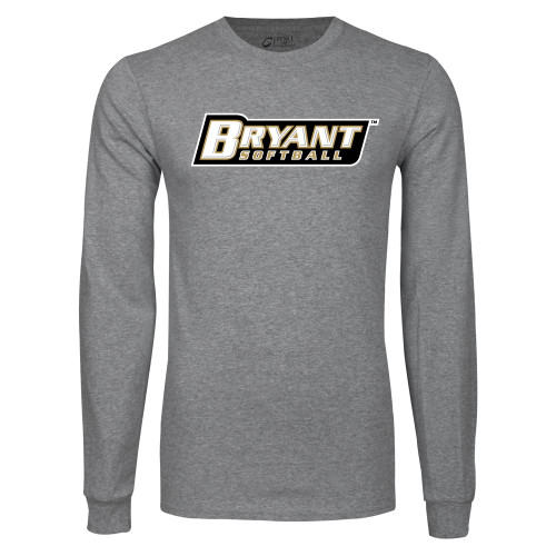  Grey Long Sleeve T Shirt - Softball