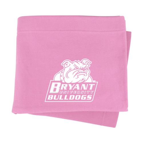  Pink Sweatshirt Blanket - Bryant Official Logo