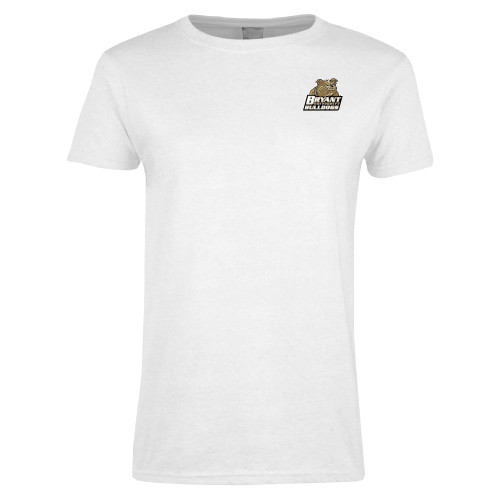  Womens White Short Sleeve Tee - Bryant Official Logo
