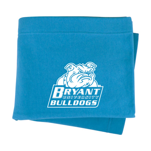  Light Blue Sweatshirt Blanket - Bryant Official Logo