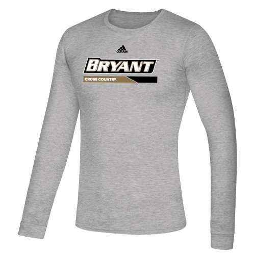  Adidas Medium Grey Heather Creator Performance Long Sleeve Tee - Cross Country Adidas