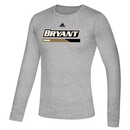  Adidas Medium Grey Heather Creator Performance Long Sleeve Tee - Tennis Adidas