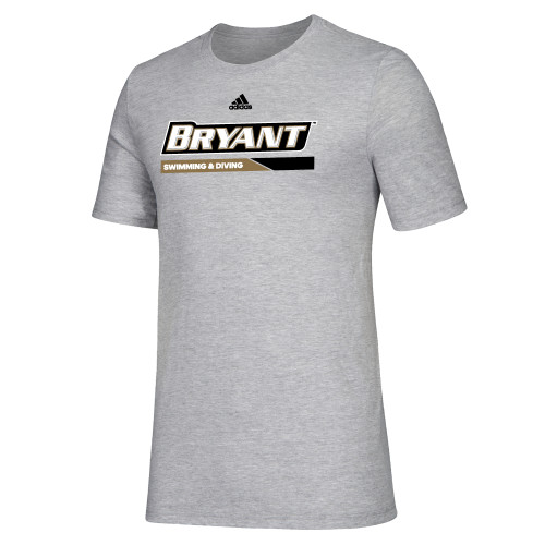  Adidas Medium Grey Heather Fresh Tee - Swimming and Diving Adidas