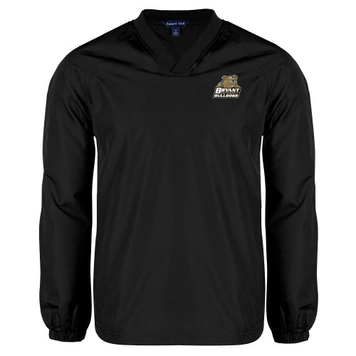  Black V Neck Raglan Windshirt - Bryant Official Logo