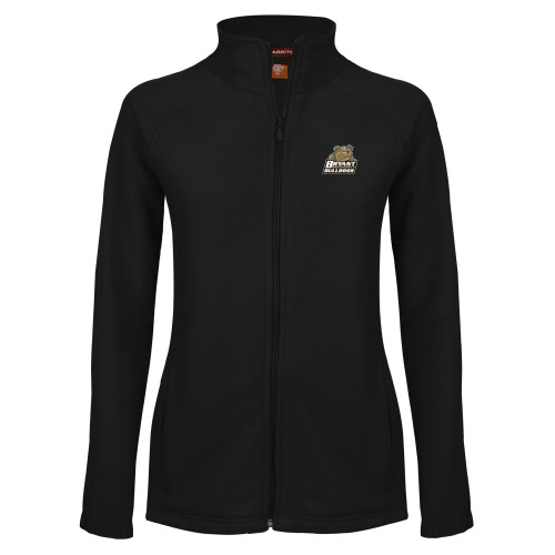  Womens Black Fleece Full Zip Jacket - Bryant Official Logo